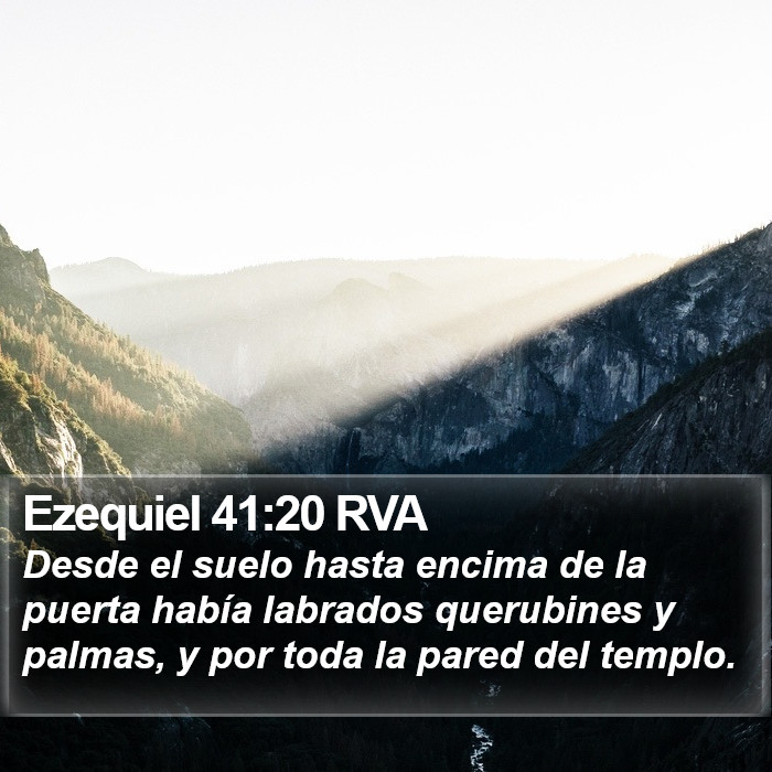 Ezequiel 41:20 RVA Bible Study