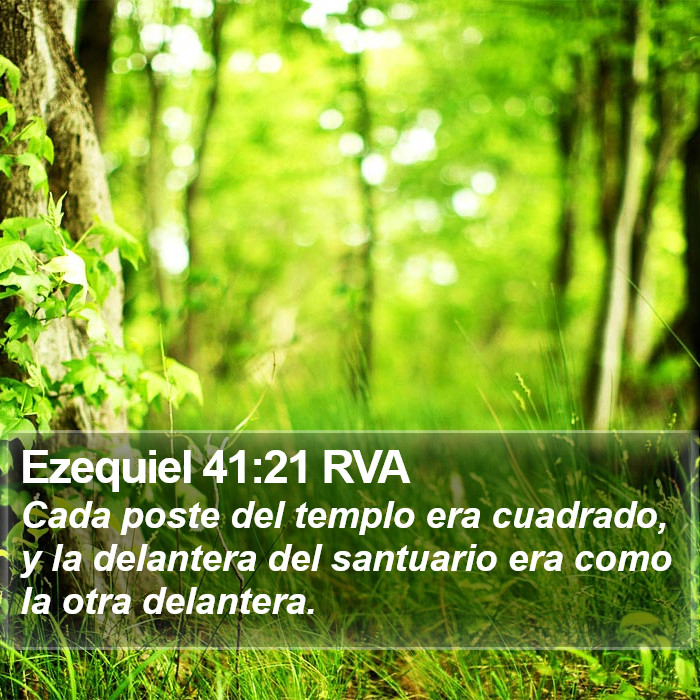 Ezequiel 41:21 RVA Bible Study