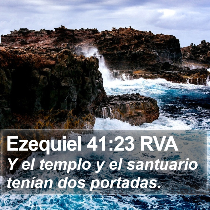 Ezequiel 41:23 RVA Bible Study