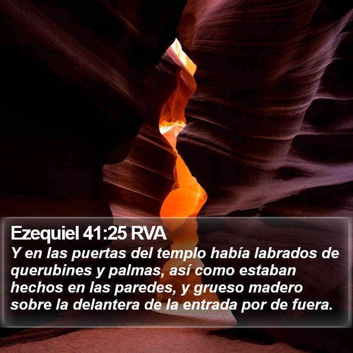 Ezequiel 41:25 RVA Bible Study