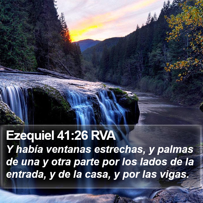 Ezequiel 41:26 RVA Bible Study