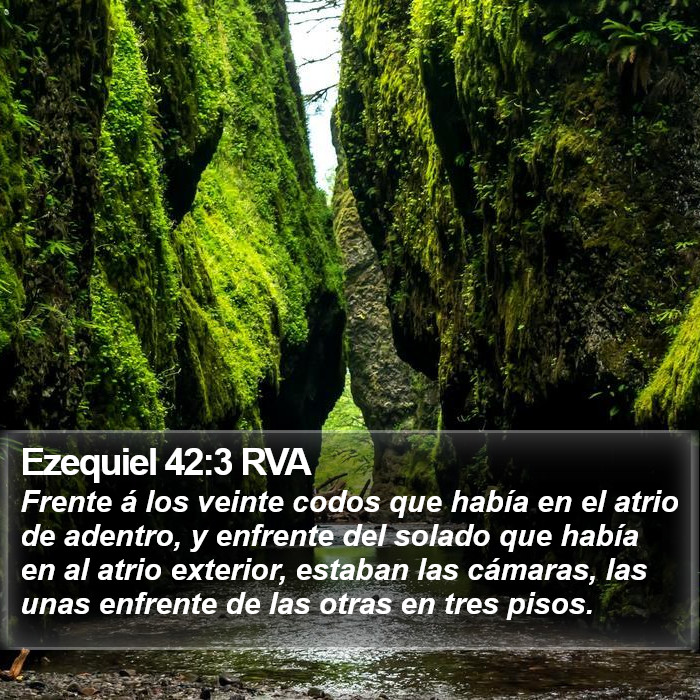 Ezequiel 42:3 RVA Bible Study