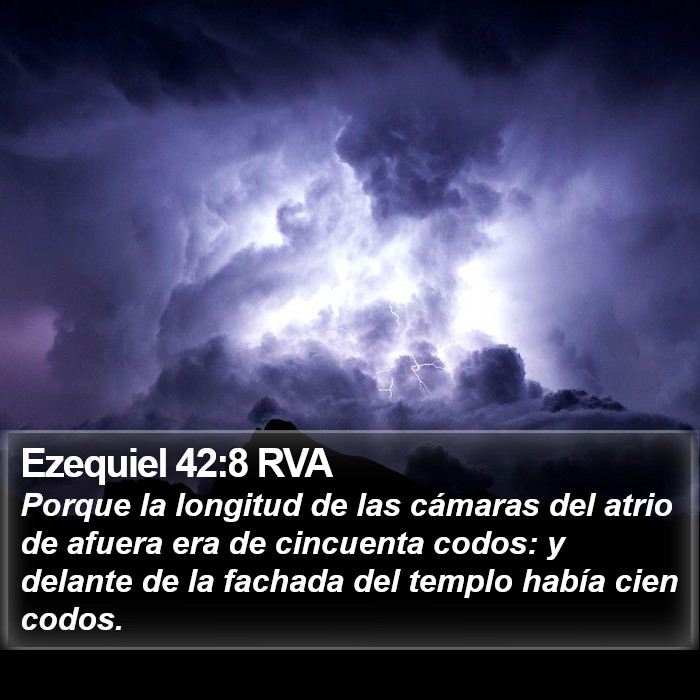 Ezequiel 42:8 RVA Bible Study