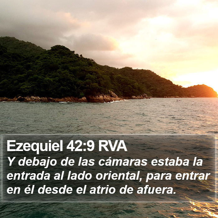 Ezequiel 42:9 RVA Bible Study