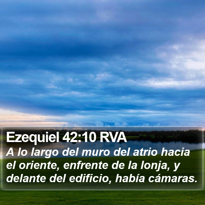 Ezequiel 42:10 RVA Bible Study