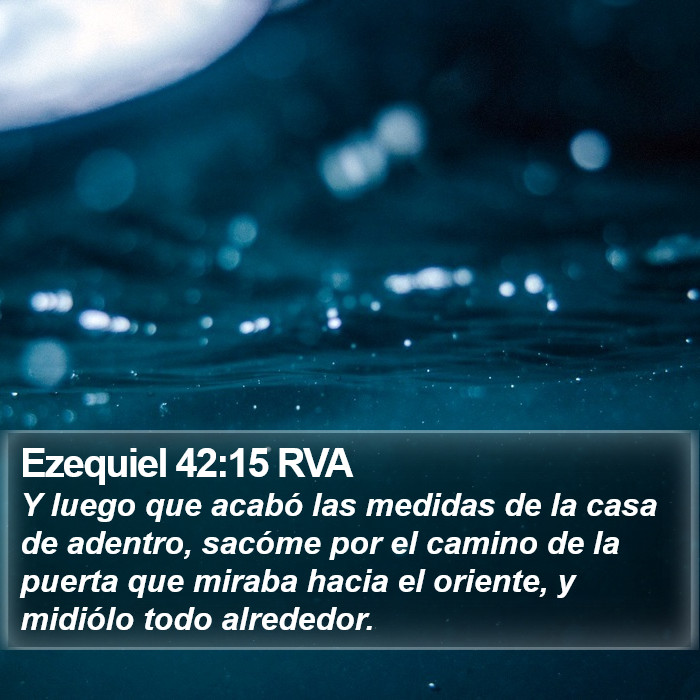 Ezequiel 42:15 RVA Bible Study