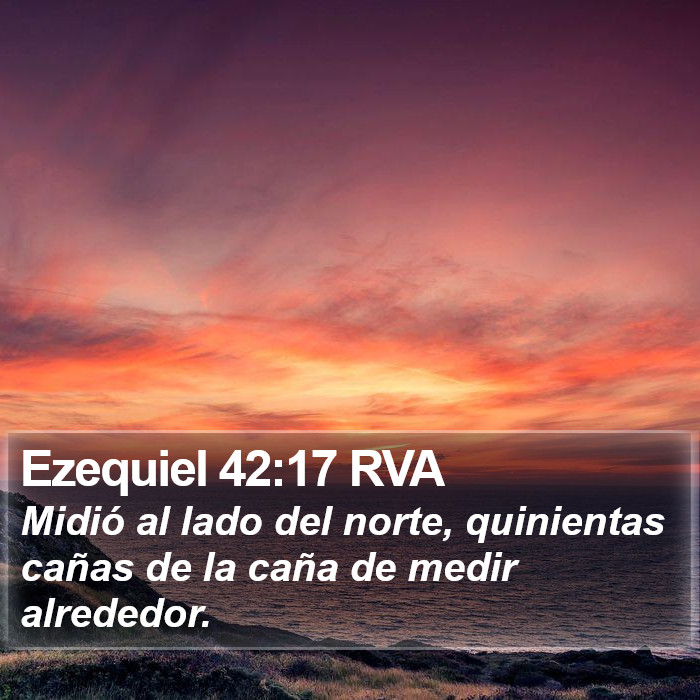 Ezequiel 42:17 RVA Bible Study