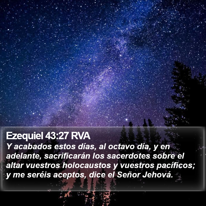 Ezequiel 43:27 RVA Bible Study