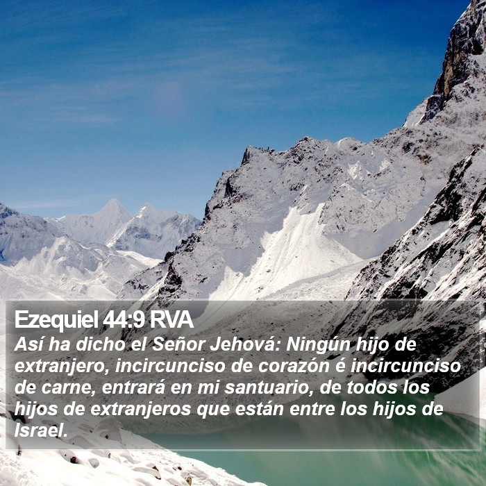 Ezequiel 44:9 RVA Bible Study