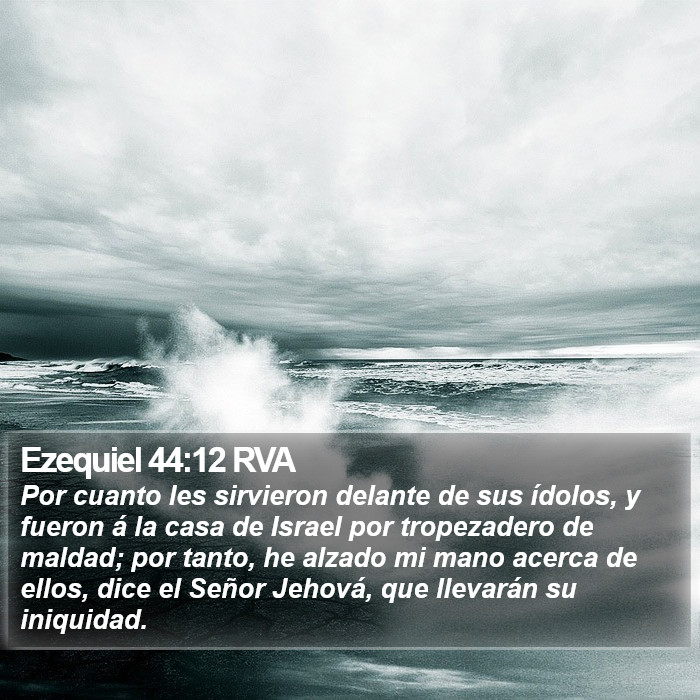 Ezequiel 44:12 RVA Bible Study