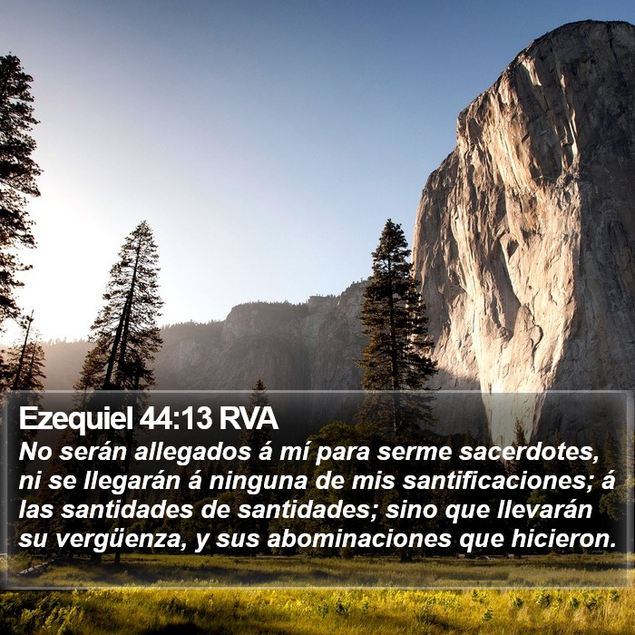 Ezequiel 44:13 RVA Bible Study