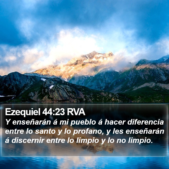 Ezequiel 44:23 RVA Bible Study