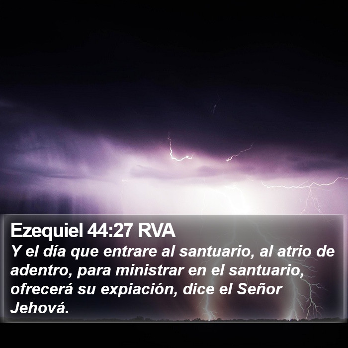 Ezequiel 44:27 RVA Bible Study