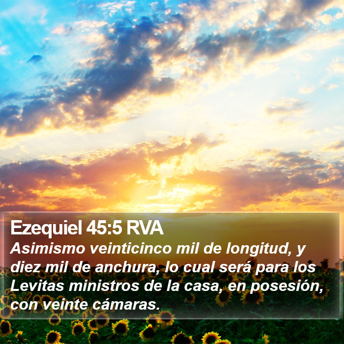 Ezequiel 45:5 RVA Bible Study