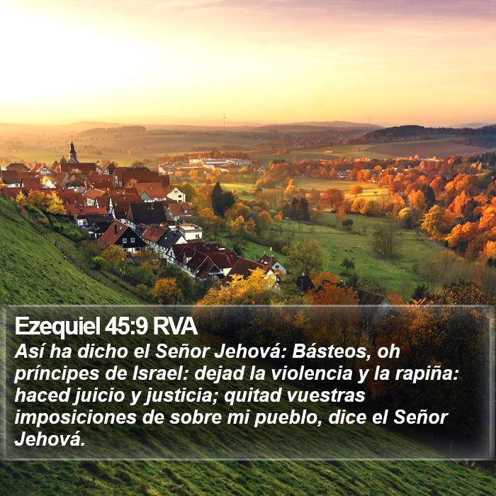 Ezequiel 45:9 RVA Bible Study