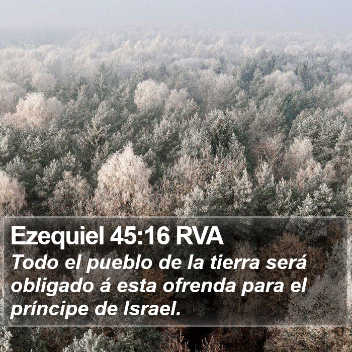 Ezequiel 45:16 RVA Bible Study