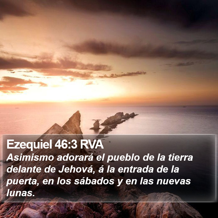 Ezequiel 46:3 RVA Bible Study