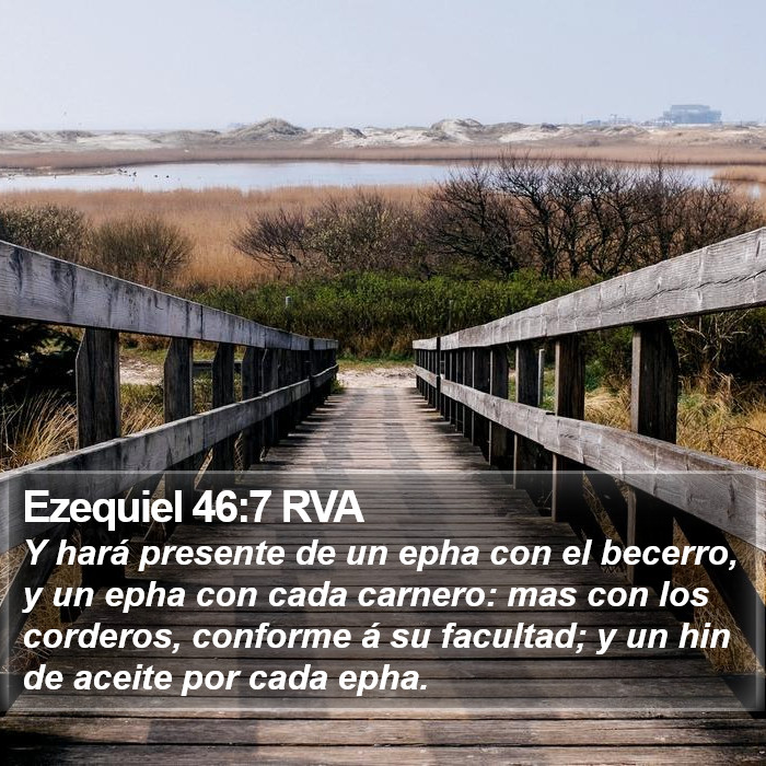 Ezequiel 46:7 RVA Bible Study