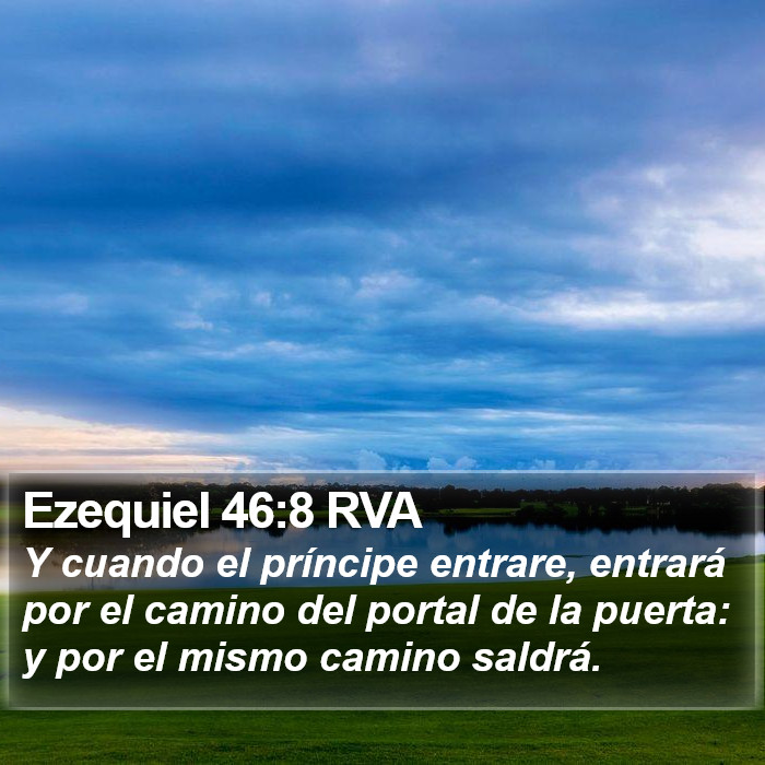 Ezequiel 46:8 RVA Bible Study