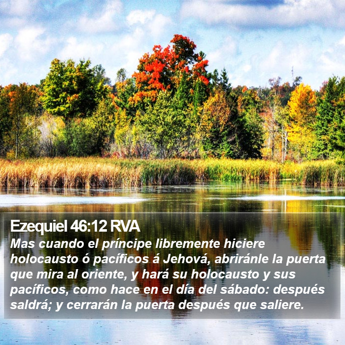 Ezequiel 46:12 RVA Bible Study