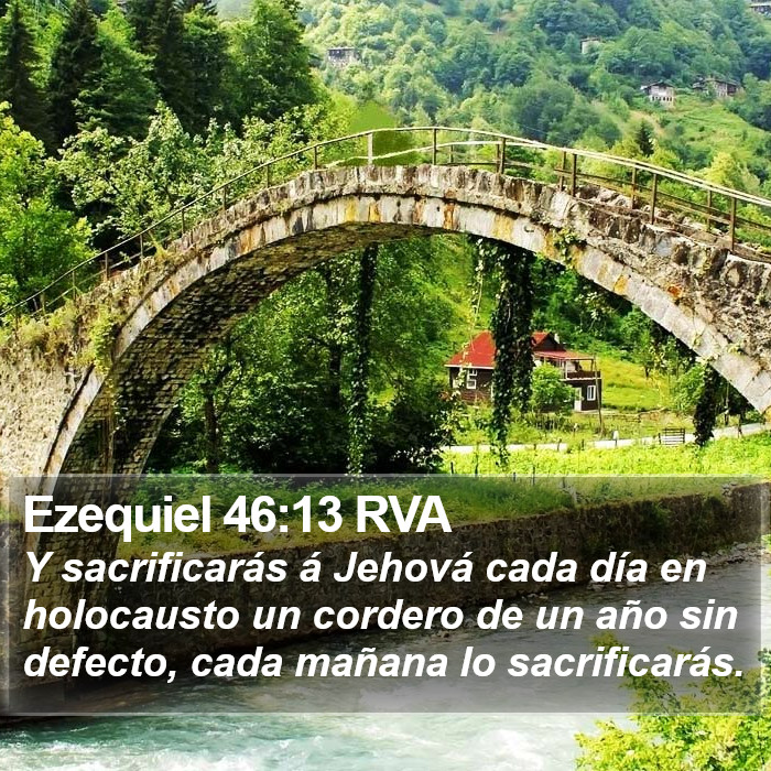 Ezequiel 46:13 RVA Bible Study