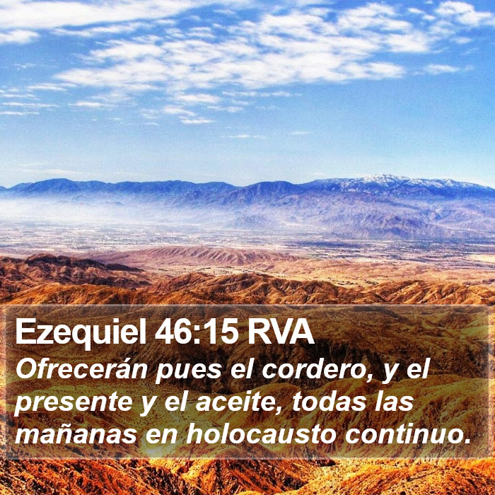 Ezequiel 46:15 RVA Bible Study