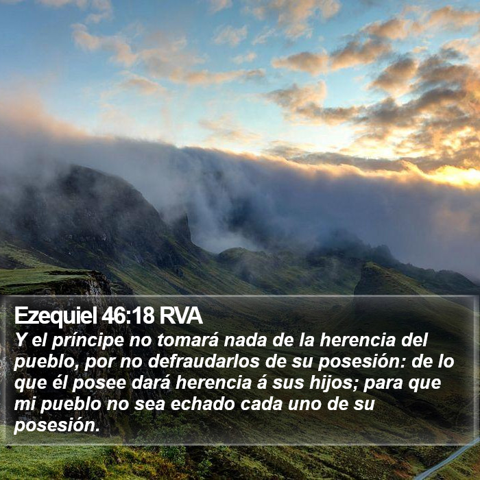 Ezequiel 46:18 RVA Bible Study