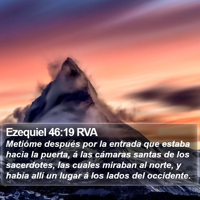 Ezequiel 46:19 RVA Bible Study