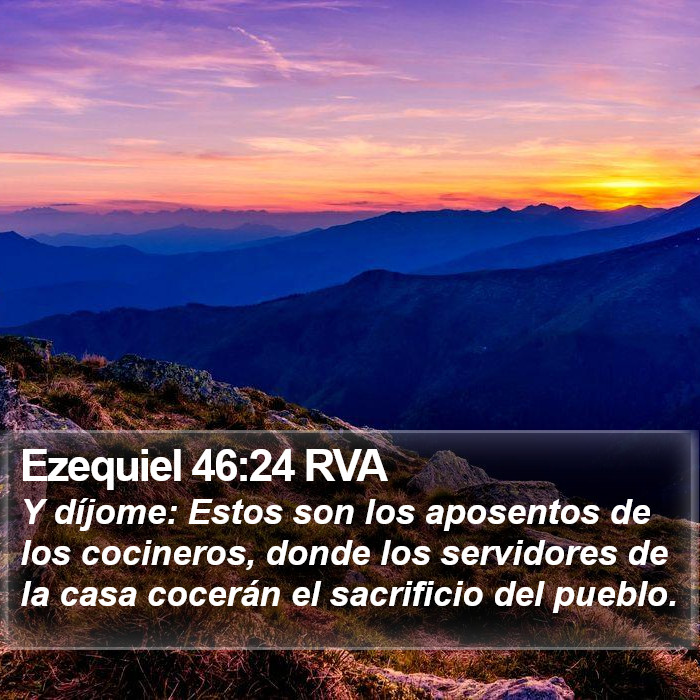 Ezequiel 46:24 RVA Bible Study