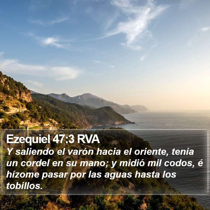 Ezequiel 47:3 RVA Bible Study