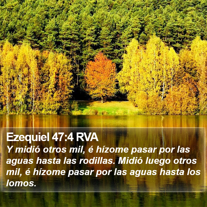 Ezequiel 47:4 RVA Bible Study