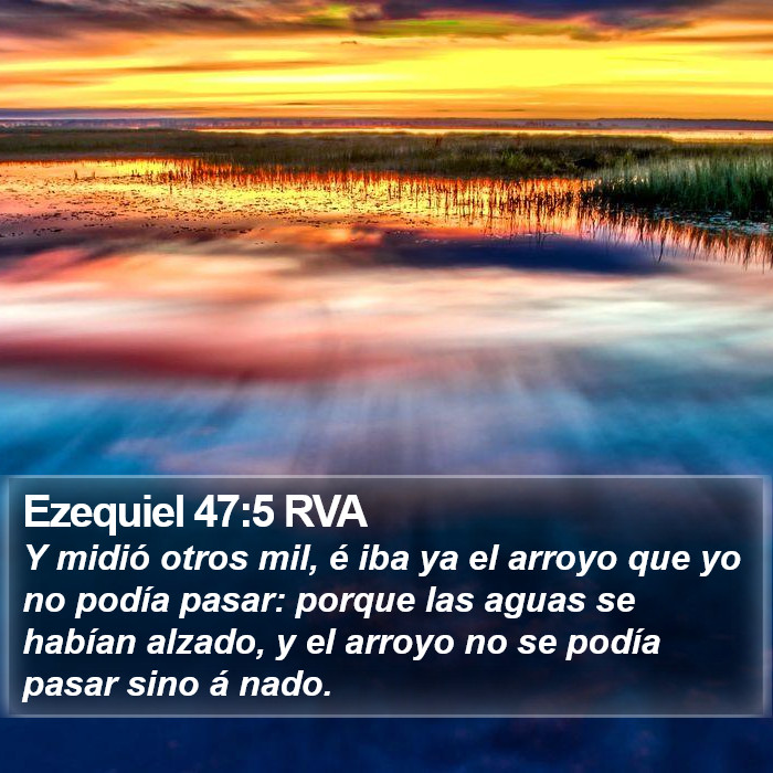 Ezequiel 47:5 RVA Bible Study