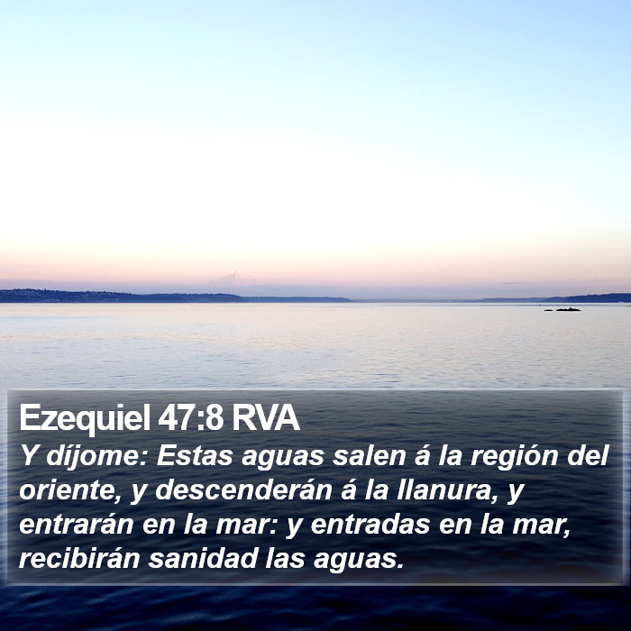 Ezequiel 47:8 RVA Bible Study