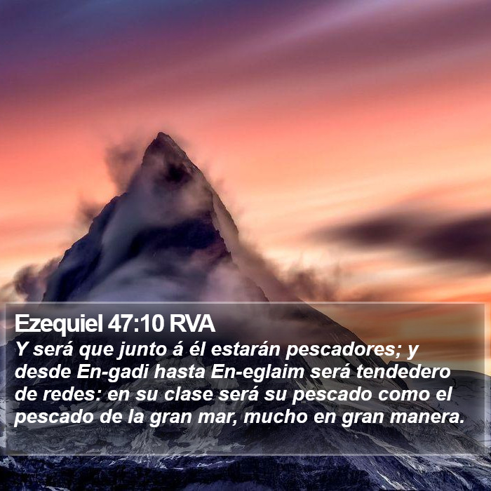 Ezequiel 47:10 RVA Bible Study