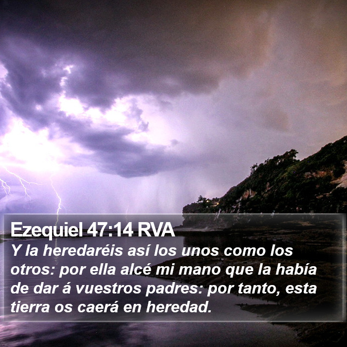 Ezequiel 47:14 RVA Bible Study