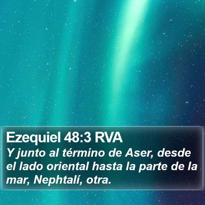 Ezequiel 48:3 RVA Bible Study