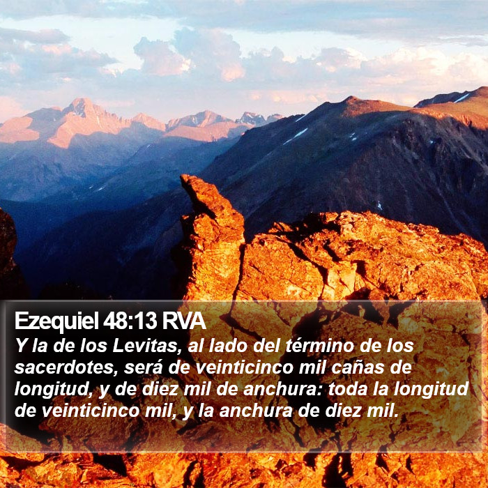 Ezequiel 48:13 RVA Bible Study