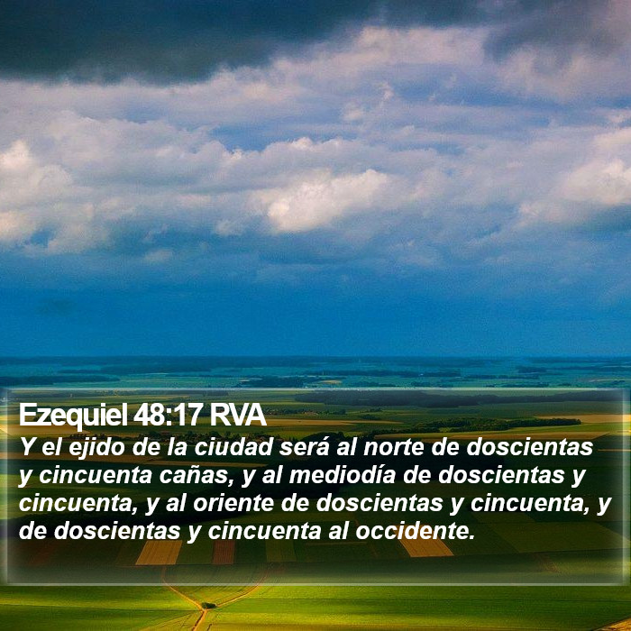 Ezequiel 48:17 RVA Bible Study