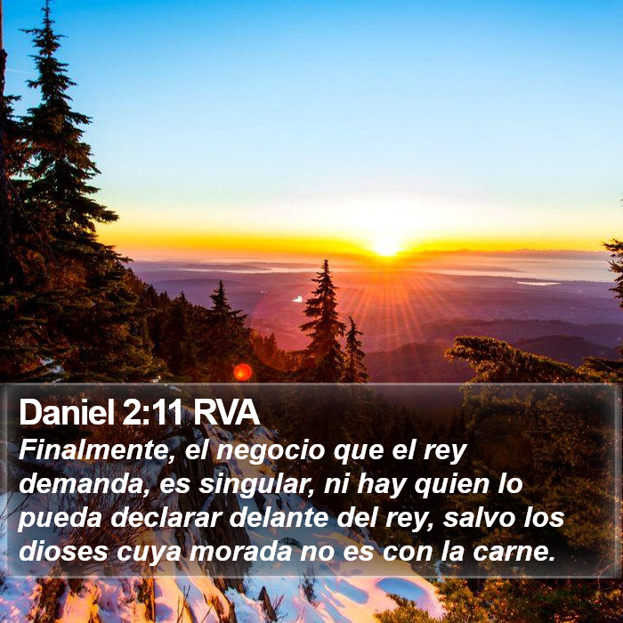 Daniel 2:11 RVA Bible Study