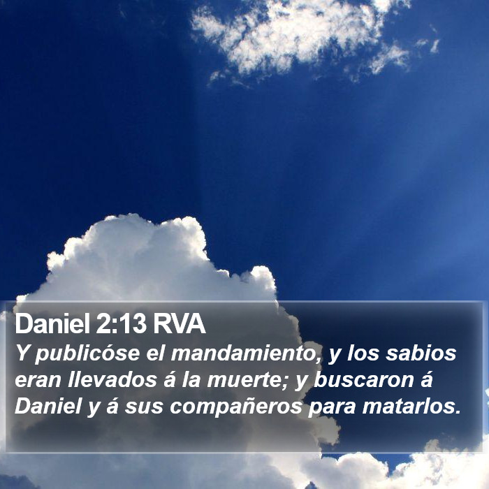 Daniel 2:13 RVA Bible Study