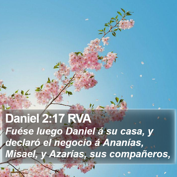Daniel 2:17 RVA Bible Study