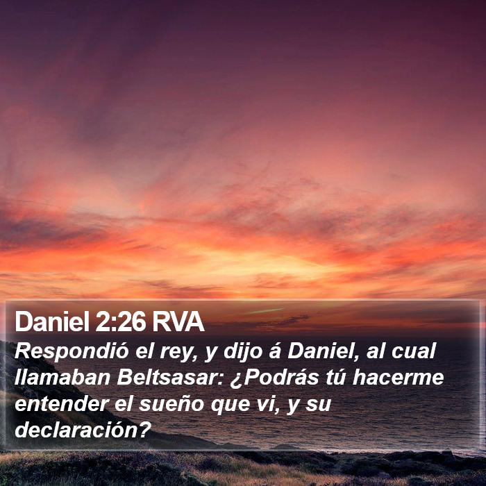 Daniel 2:26 RVA Bible Study