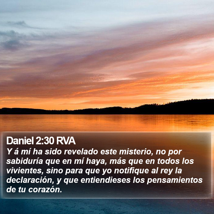 Daniel 2:30 RVA Bible Study