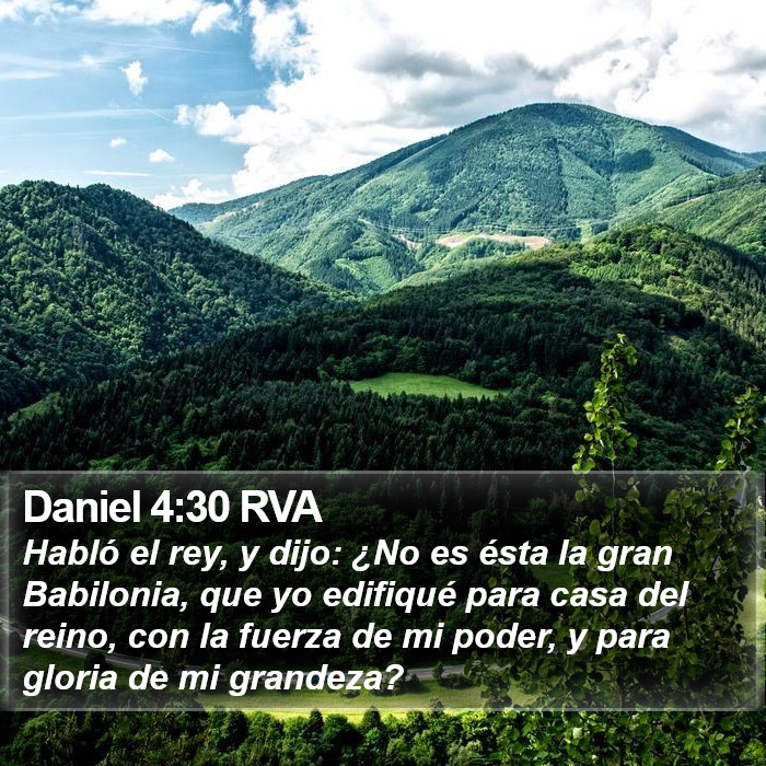 Daniel 4:30 RVA Bible Study