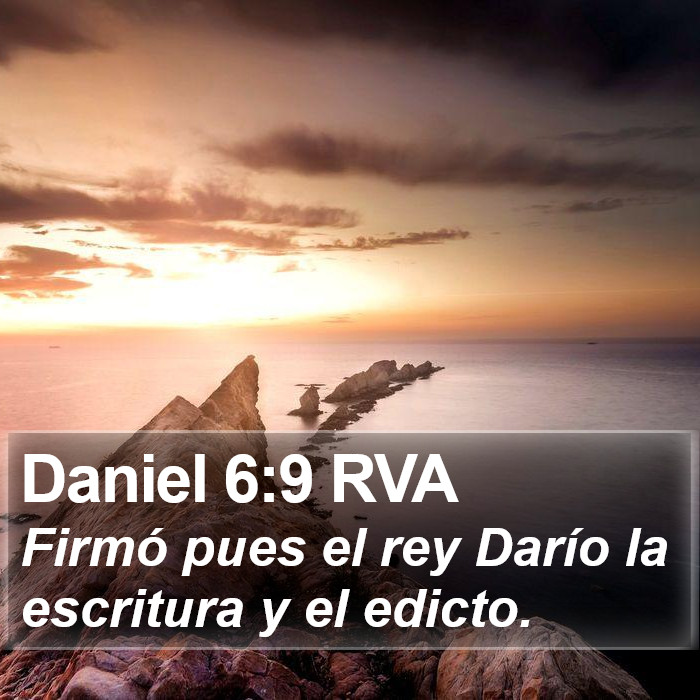 Daniel 6:9 RVA Bible Study