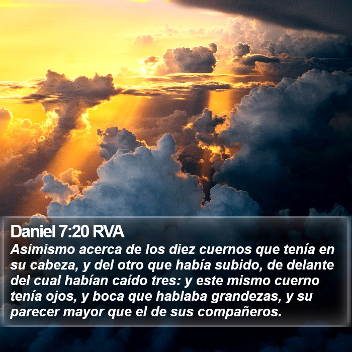 Daniel 7:20 RVA Bible Study