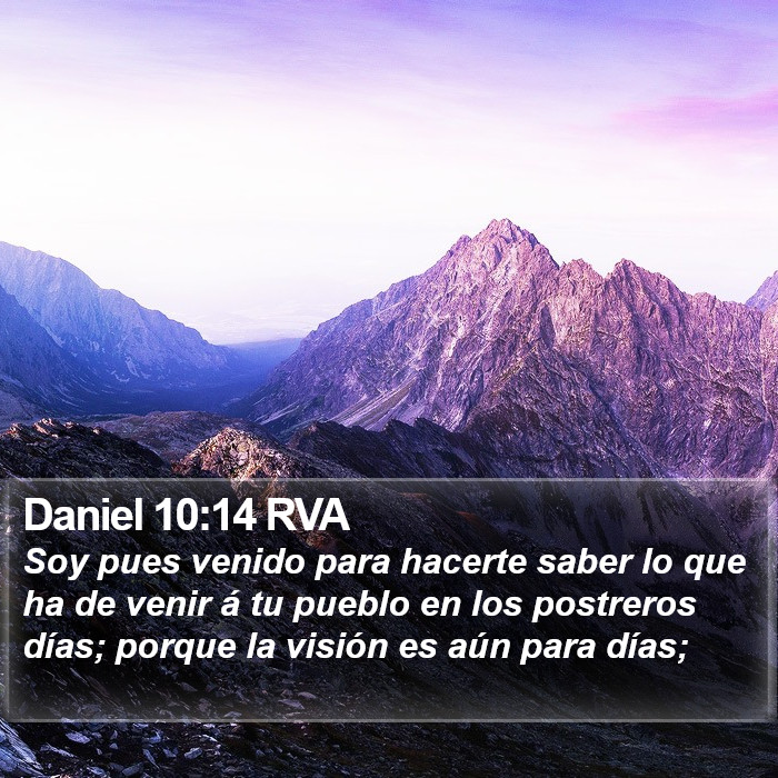 Daniel 10:14 RVA Bible Study