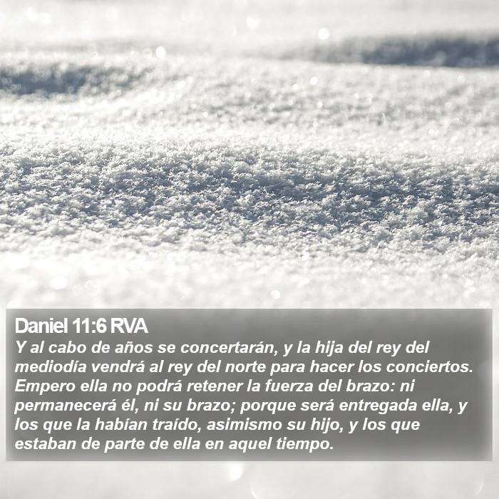 Daniel 11:6 RVA Bible Study