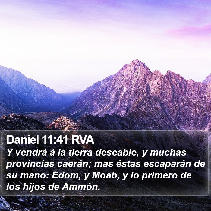 Daniel 11:41 RVA Bible Study