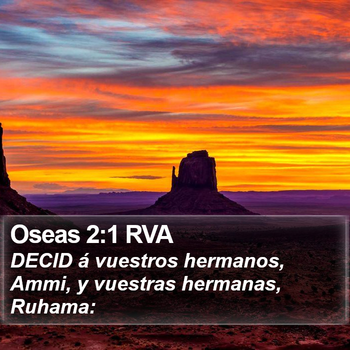 Oseas 2:1 RVA Bible Study